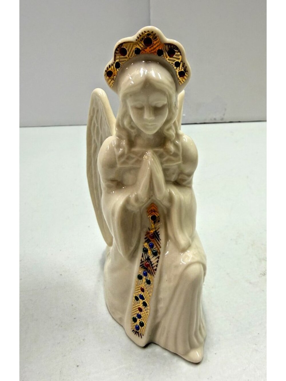 Vintage Lenox China Jewels Nativity Kneeling Angel No Box Beautiful! Christmas